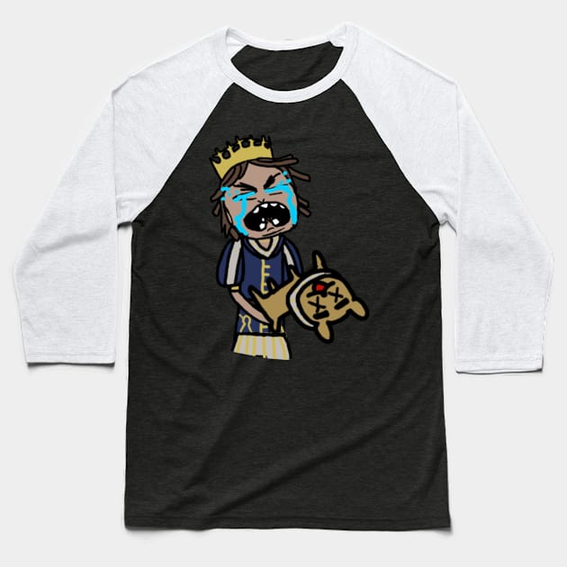 "The Prince" (Victor) Cry Cartoon Baseball T-Shirt by gagimas